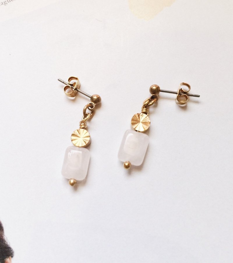 La Don  - 耳环 - 结晶  耳针/耳夹 - 耳环/耳夹 - 其他金属 金色