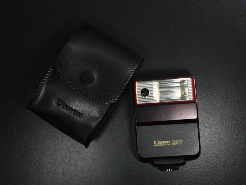 【经典古物】佳能 Canon Speedlite 244T 附原厂套 复古 闪光灯 - 相机 - 其他材质 