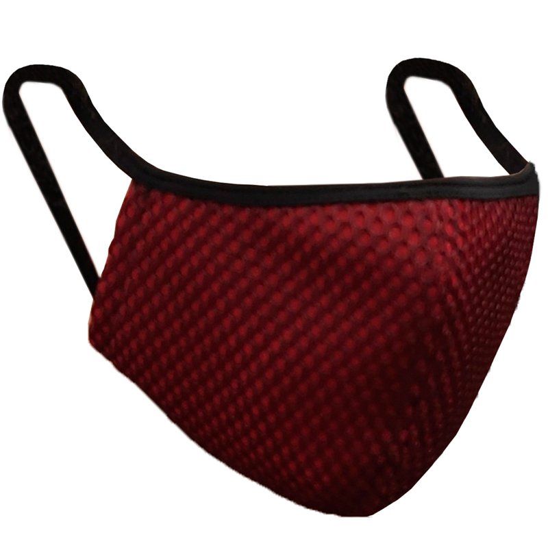 立体纹理两用口罩套(输入折扣码: m1000 即享三件1000优惠) - 口罩 - 聚酯纤维 红色