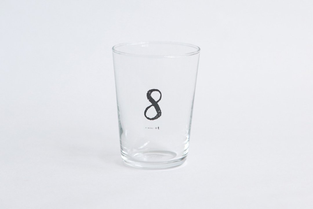 【+t企划】数字杯-黑 8 - 玻璃杯 - 玻璃 透明