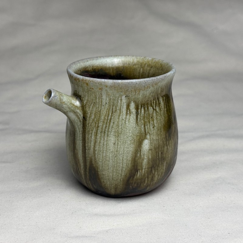 台湾【柴烧】周圣钧手拉坏茶海 - 茶具/茶杯 - 陶 咖啡色