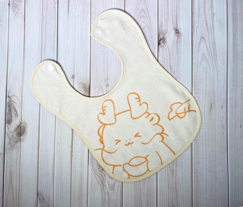 大围兜-龙金好-金 - 围嘴/口水巾 - 棉．麻 