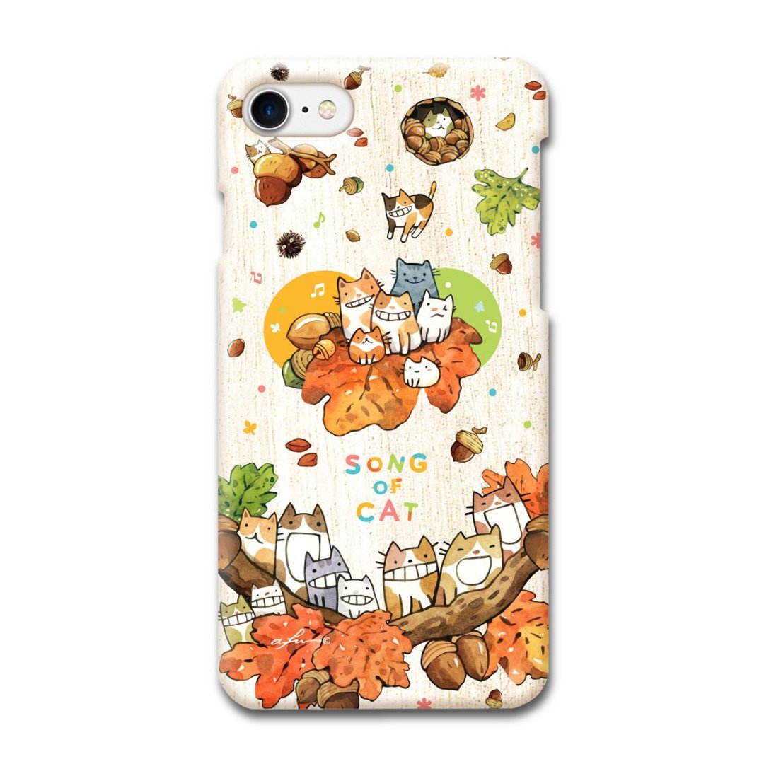 (现货) afu插画手机壳- iPhone7/7s - 橡果子猫咪合唱社 - 手机壳/手机套 - 塑料 橘色