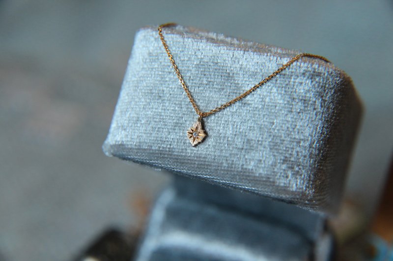 14K纯金 钻石雕金款 摩洛哥花砖 Zellige 摩斯科 项链 - 项链 - 贵金属 金色