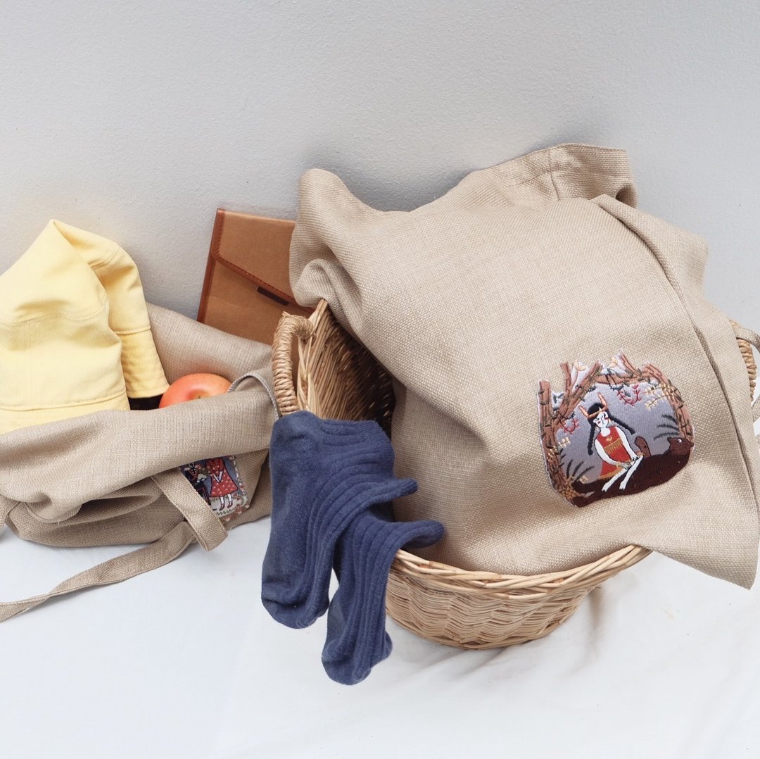 Tote Sack Bag - 侧背包/斜挎包 - 其他材质 咖啡色