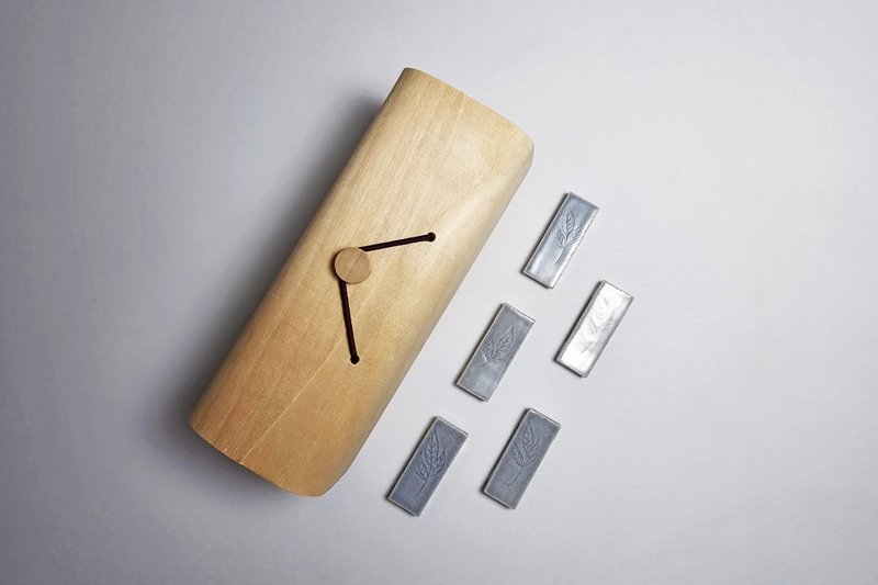 绝版陶瓷手作摆件组含盒 筷架茶枕茶置茶针架搁置架笔搁 青案5入 - 筷子/筷架 - 陶 蓝色