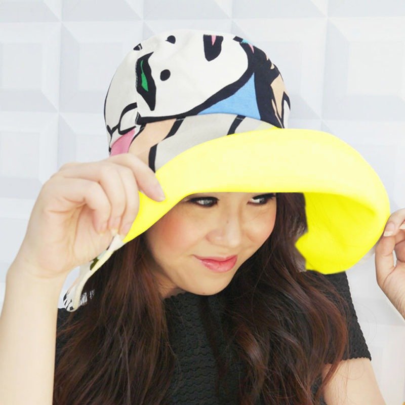 ATIPA可逆宽边帽（畅销书） - 帽子 - 聚酯纤维 多色