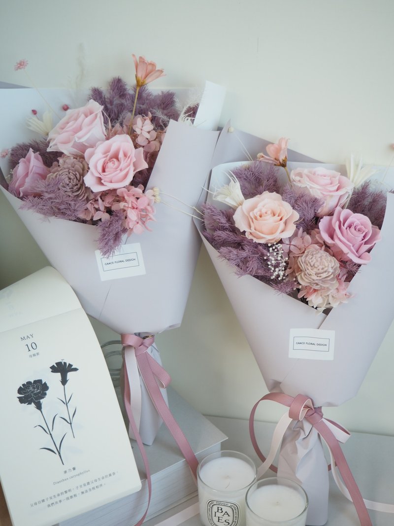 【GFD】来束花吧-不凋花束/母亲节花礼/生日礼/周年纪念花束 - 干燥花/捧花 - 植物．花 