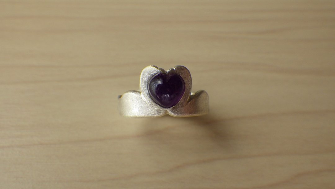 Swan Ring - 戒指 - 其他金属 紫色