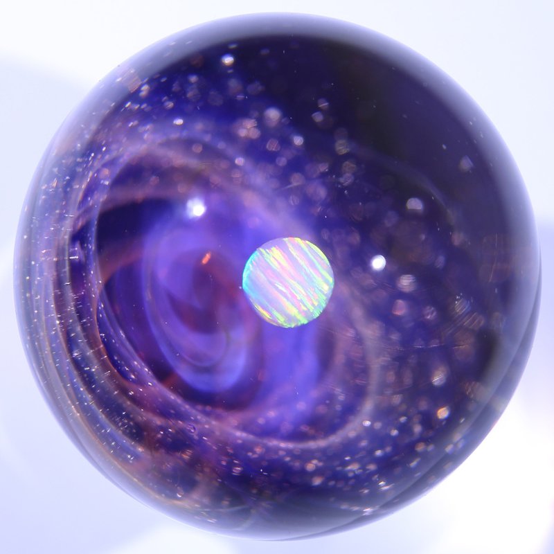 31mm 宇宙玻璃球摆设 no.M099 - 摆饰 - 玻璃 紫色