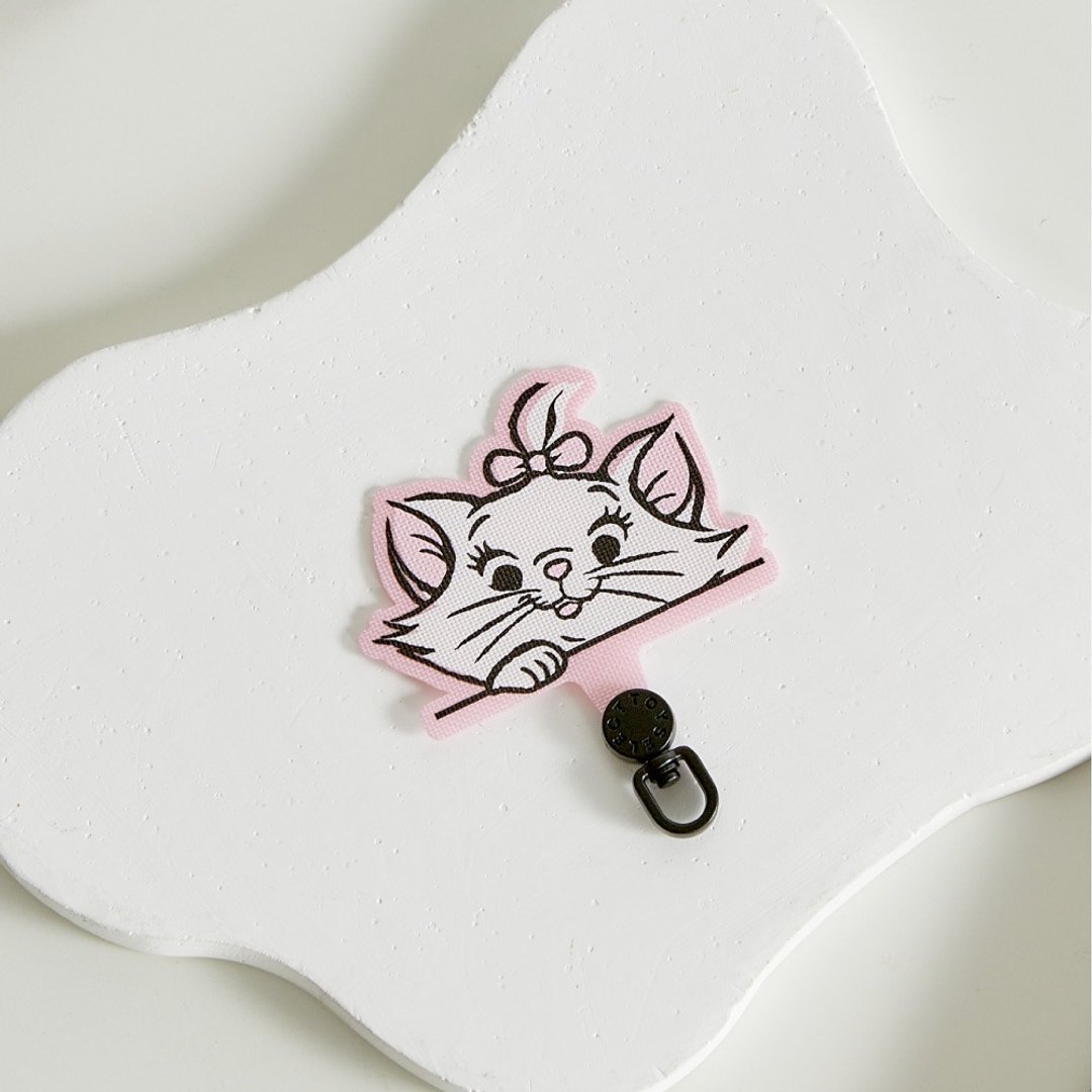Disney Cats And Dogs-玛丽猫款旋转手机挂片/夹片 - 手机配件 - 塑料 多色