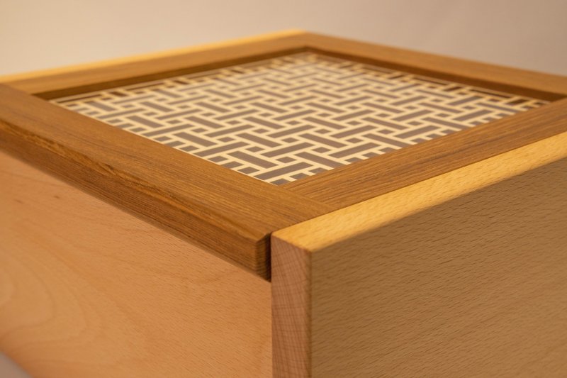 【非木不可】日式窗花上掀箱 - 收纳用品 - 木头 咖啡色