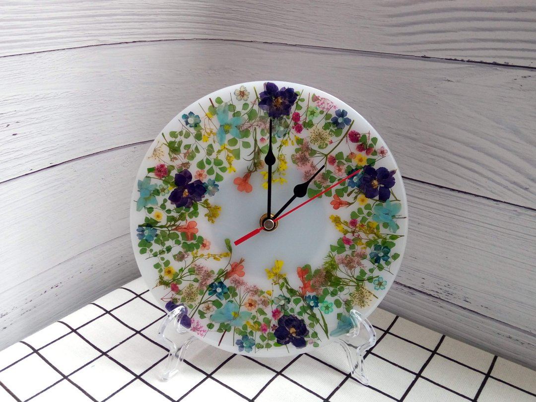 Annys workshop 押花时钟, 花园挂钟, 可吊挂可摆饰 - 时钟/闹钟 - 压克力 多色