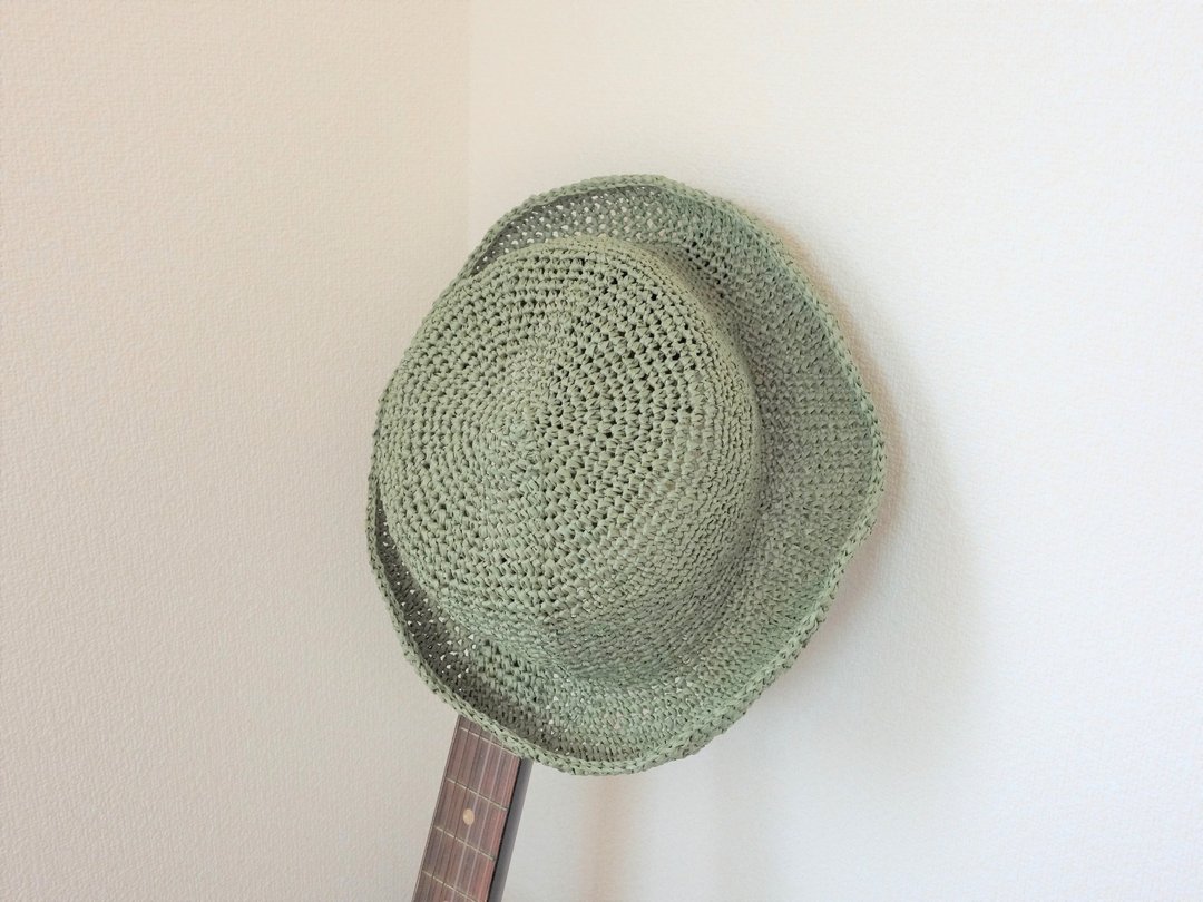 yuoworks / Summer hat / made of Japanese traditional paper Washi / green - 帽子 - 纸 绿色