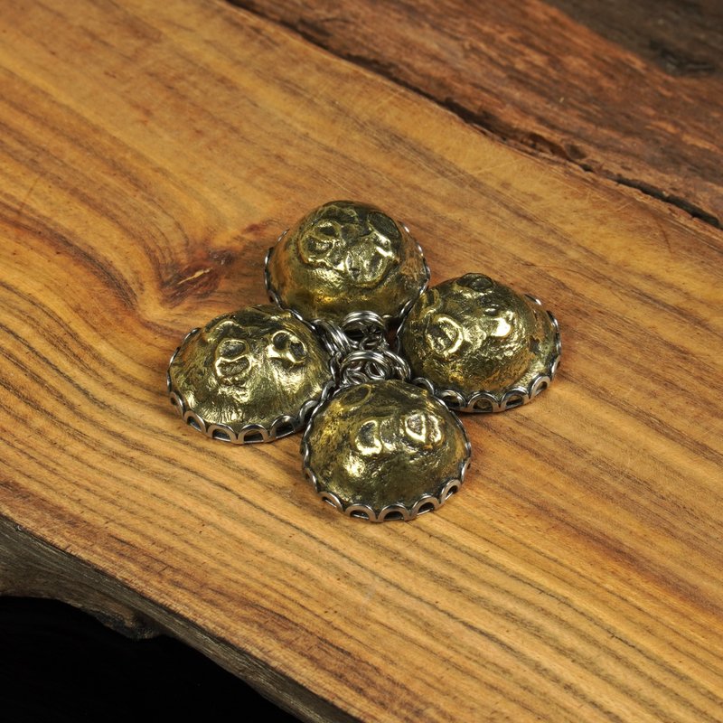 缅甸塔型达隆咒珠-几何图腾-铜合金-底宽2厘米 - 其他 - 其他材质 