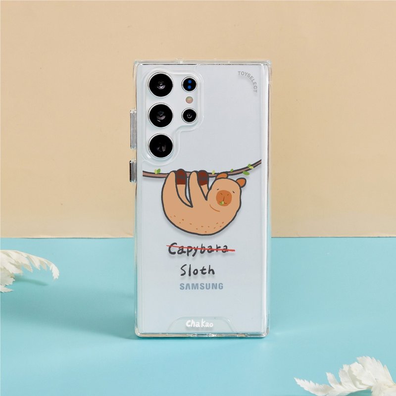 查高插画水豚当树懒防摔透明SAMSUNG手机壳 - 手机壳/手机套 - 塑料 多色