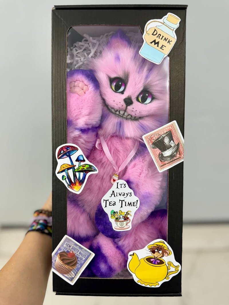 粉红色柴郡猫 - 玩偶/公仔 - 其他材质 多色