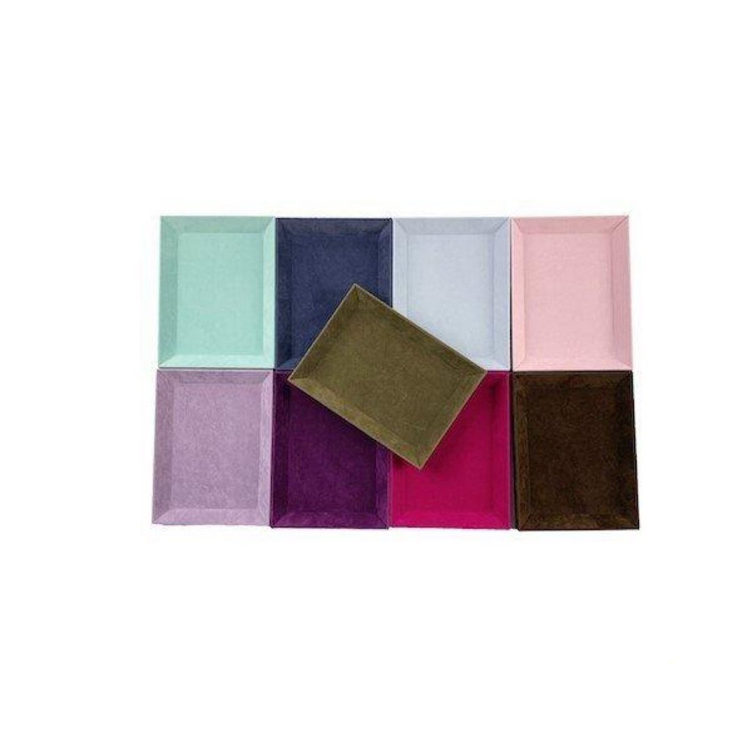 Colorful tray accessory case S size 5 colors - 收纳用品 - 棉 紫色
