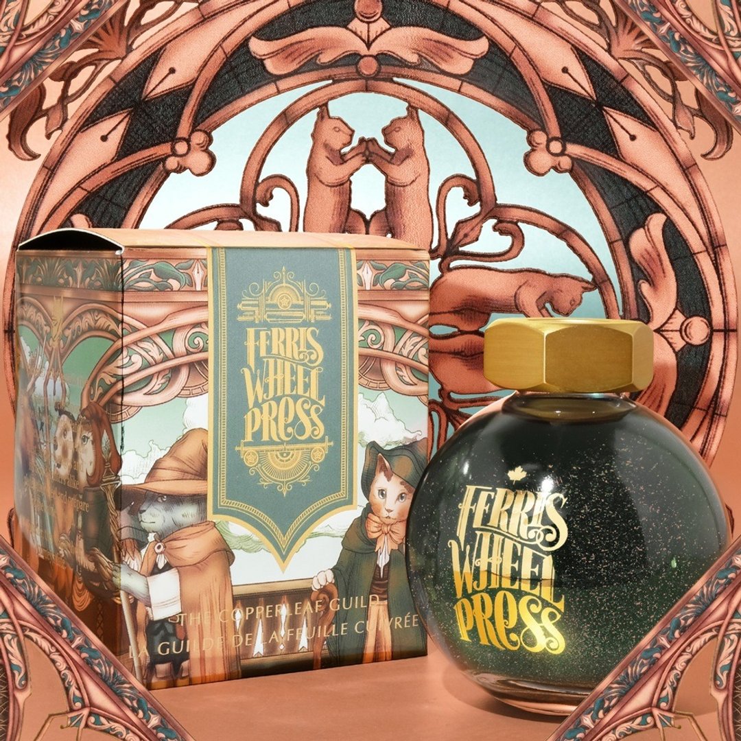 FWP 摩天轮  水晶球瓶 20ml / 85ml 钢笔闪粉墨水 - 铜叶公会 - 墨水 - 琉璃 