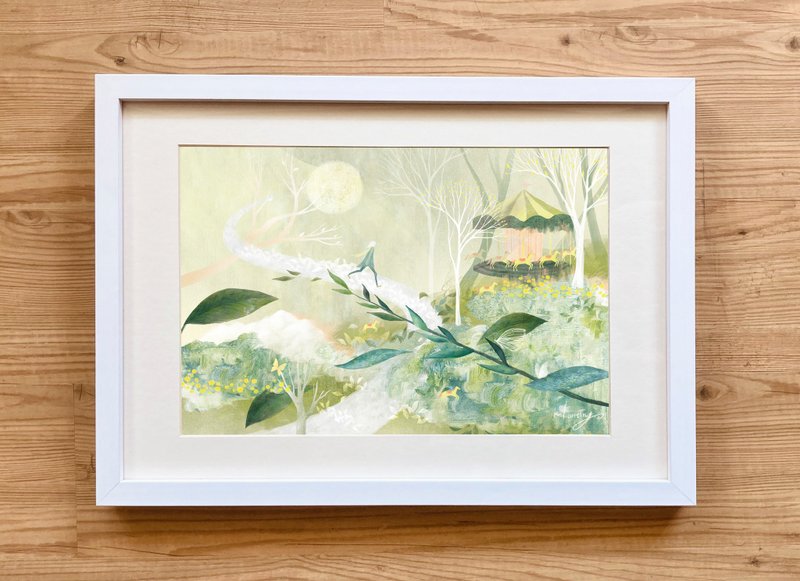 艺术微喷复制画 - 旷野中的乐园 \ 含框 - 海报/装饰画/版画 - 纸 
