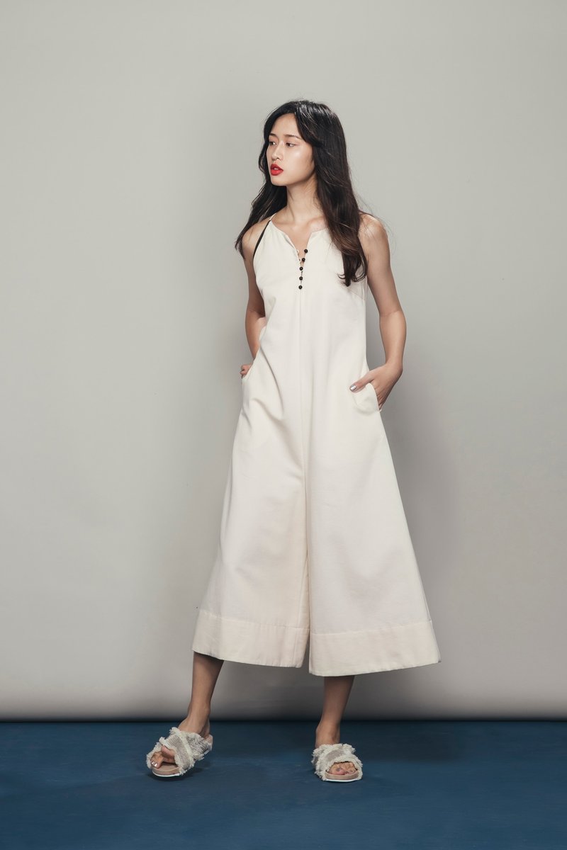 连身裤 - 背带裤/连体裤 - 棉．麻 