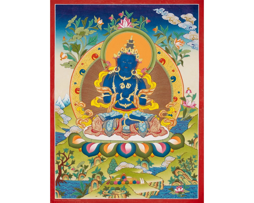 神圣的金刚持画像  引导神圣力量与智慧 - 墙贴/壁贴 - 其他材质 多色