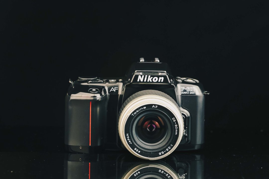Nikon F-601+Tokina AF 28-80mm F=3.5-5.6 #7009 #135底片相机 - 相机 - 其他金属 黑色