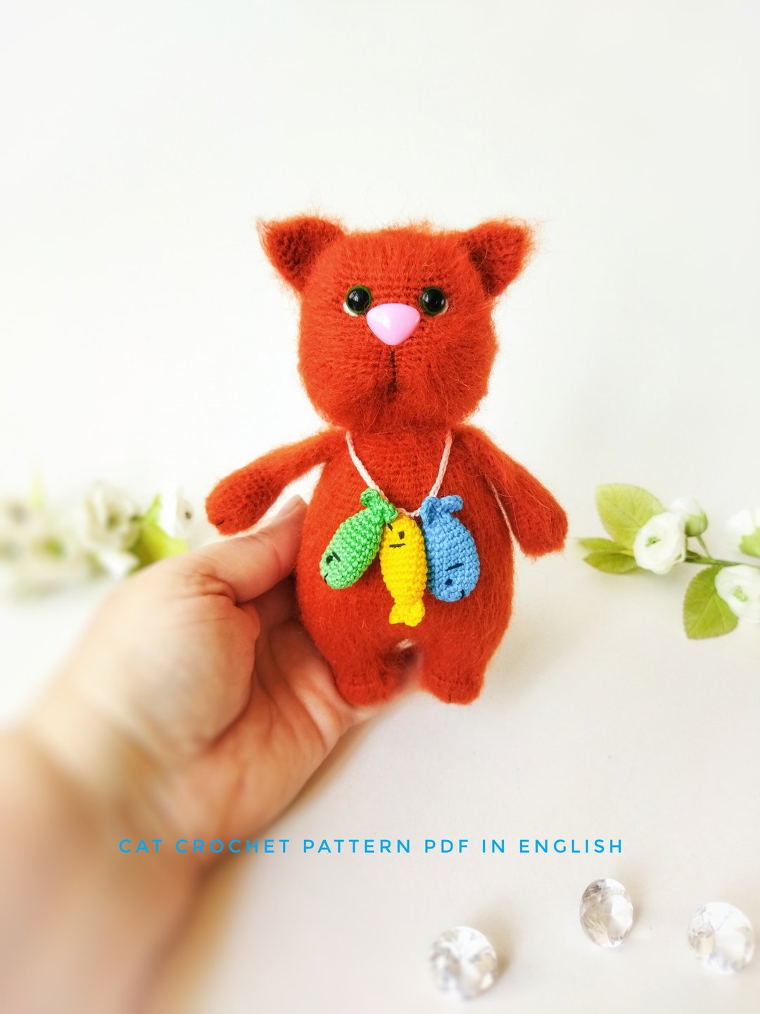 可爱的小姜猫口袋大小amigurumi玩具钩针图案英文pdf - 手工艺教程/工具书 - 其他材质 