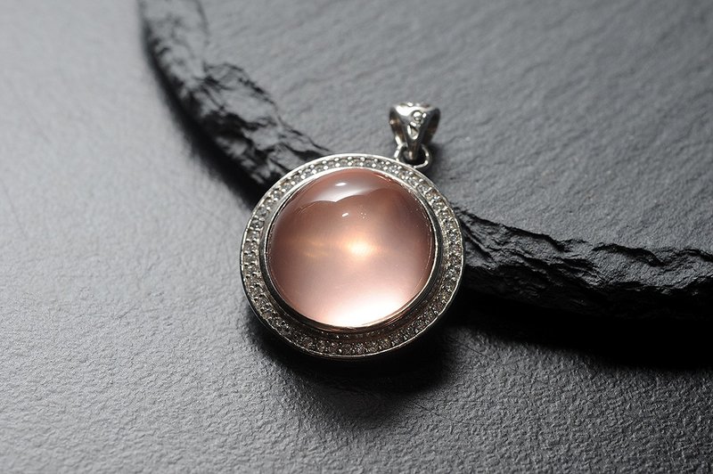 星光粉晶 矿石/水晶/灵修/开运/招财/破煞/防小人 - 项链 - 水晶 