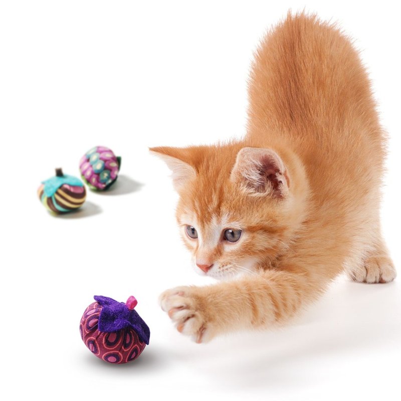 猫玩具- 猫柿子 - 玩具 - 纸 紫色
