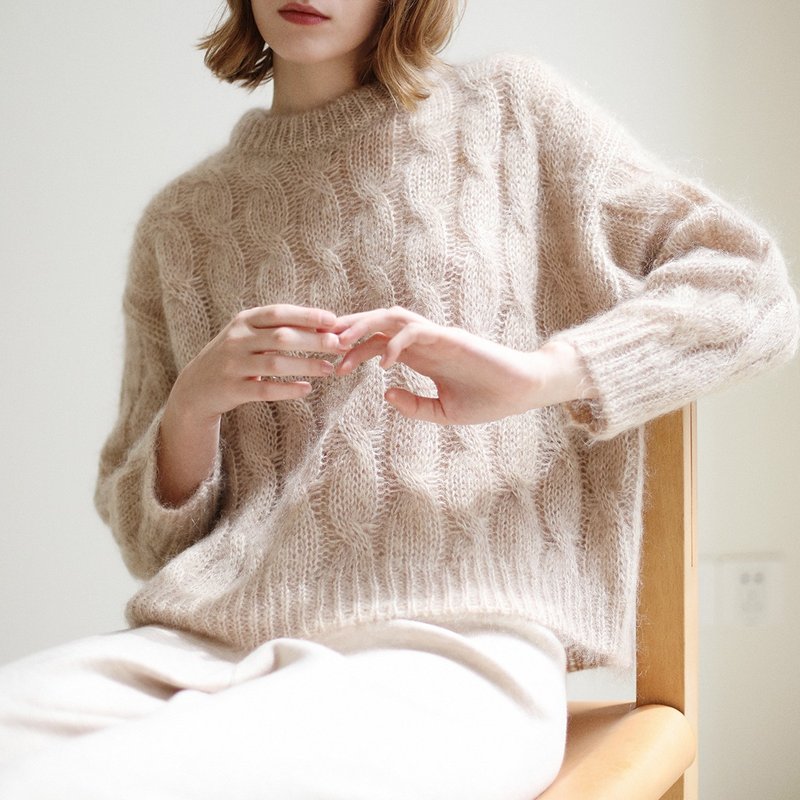 KOOW  Clouds 日本泽田幼马海绞花毛衣 复古套头针织衫 - 女装针织衫/毛衣 - 其他材质 