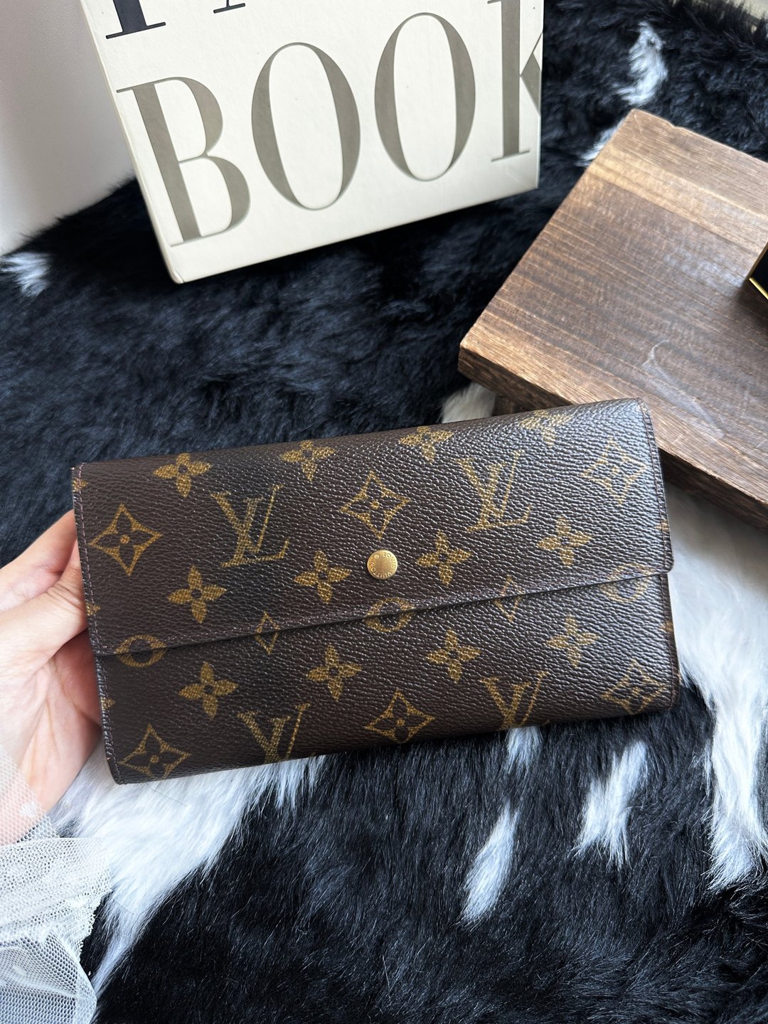 中古品 Louis Vuitton 路易威登 老花长银包 - 皮夹/钱包 - 其他材质 咖啡色