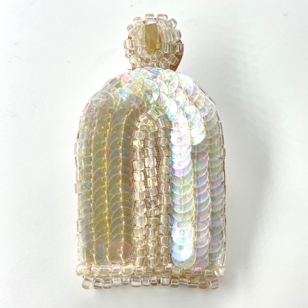 香水瓶造型耳饰．透明．可选金属配件．单边贩售 - 耳环/耳夹 - 其他材质 透明