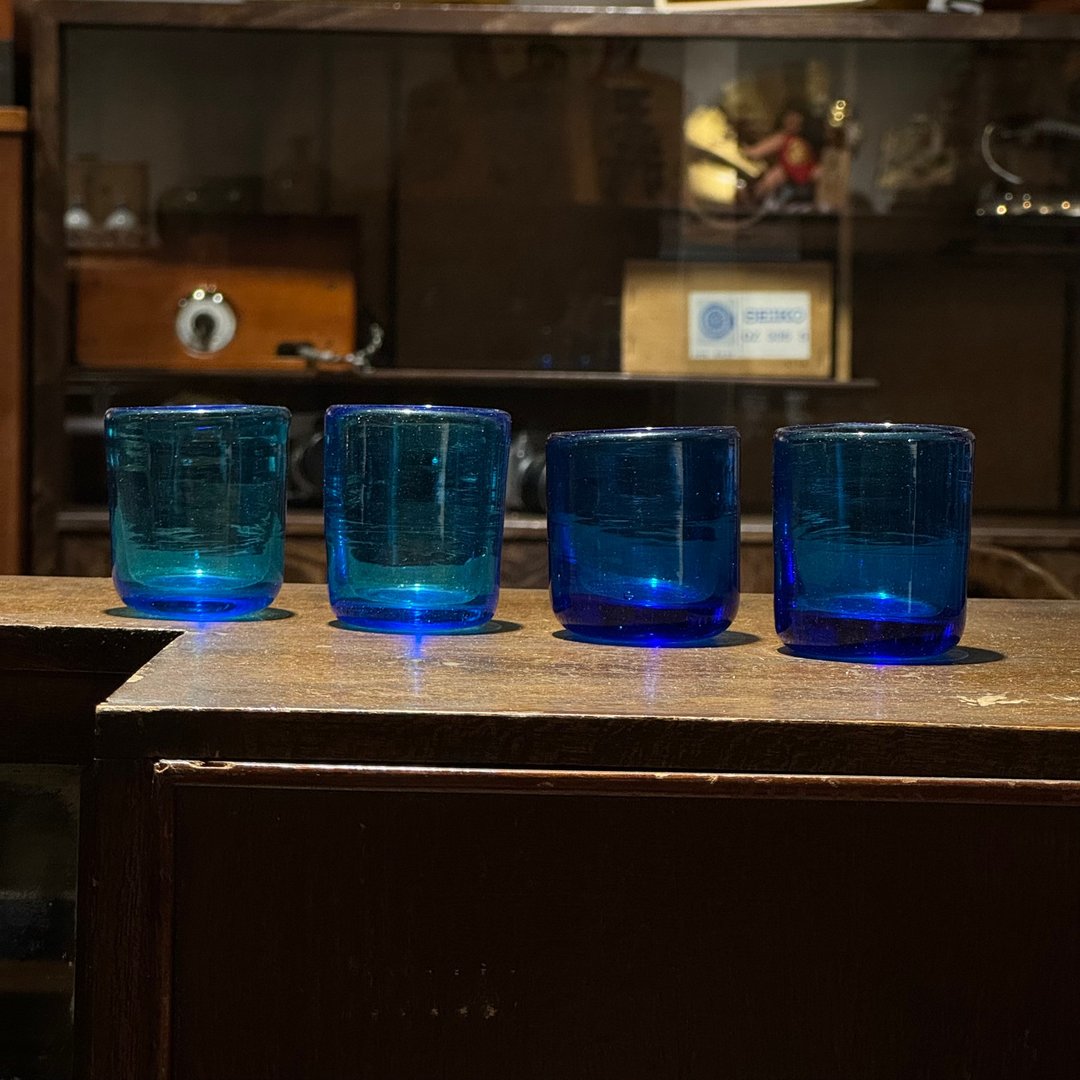 宝蓝玻璃厚胎小杯 - 玻璃杯 - 玻璃 蓝色