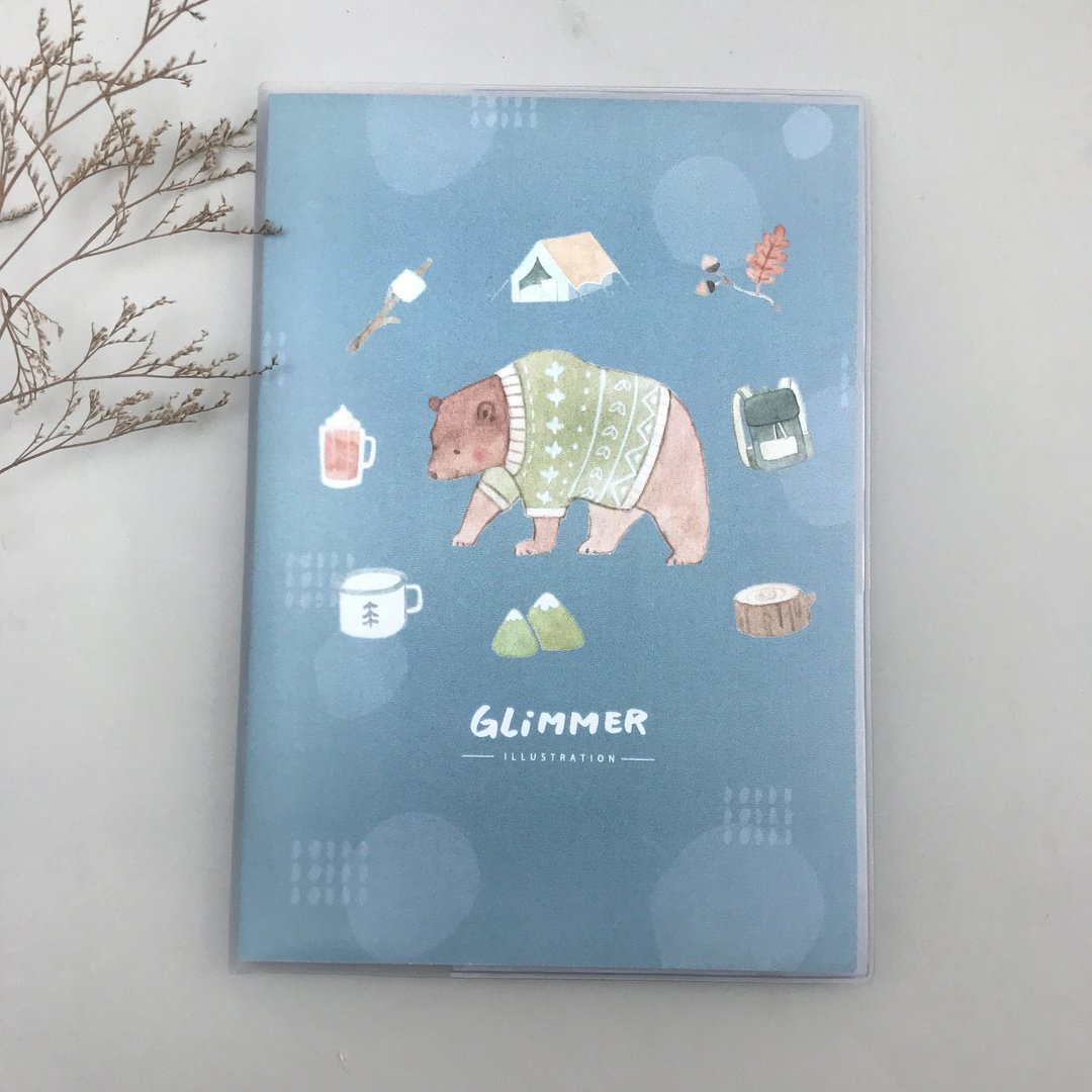 熊来了 - 格纹笔记本 - 笔记本/手帐 - 纸 