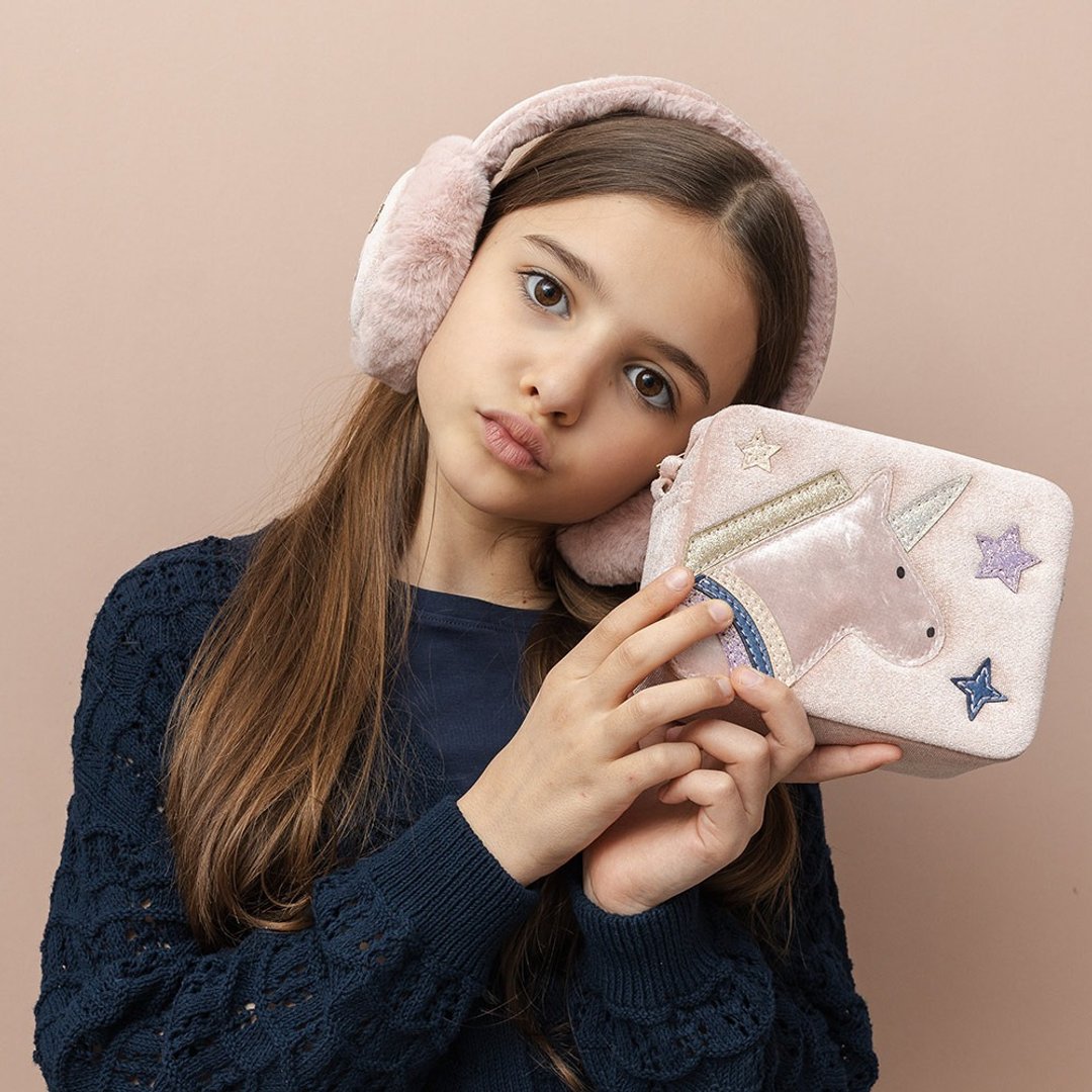 英国Mimi & Lula AW25_梦幻王国_独角兽方形侧背包 - 婴儿饰品 - 聚酯纤维 