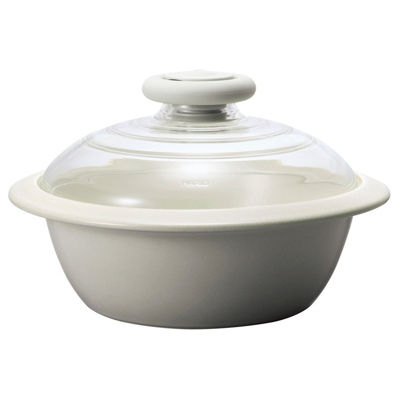 HARIO IH电磁炉土锅经典白2000ml/MNI-225KW - 锅具/烤盘 - 陶 白色