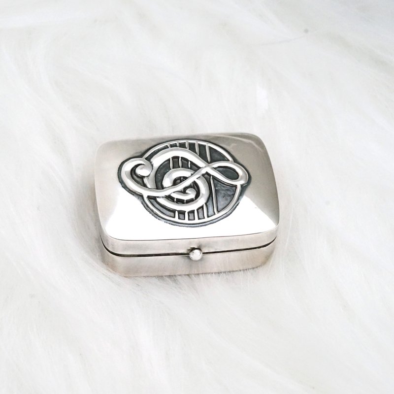 Silver Music Clef Pillbox - 其他 - 银 银色