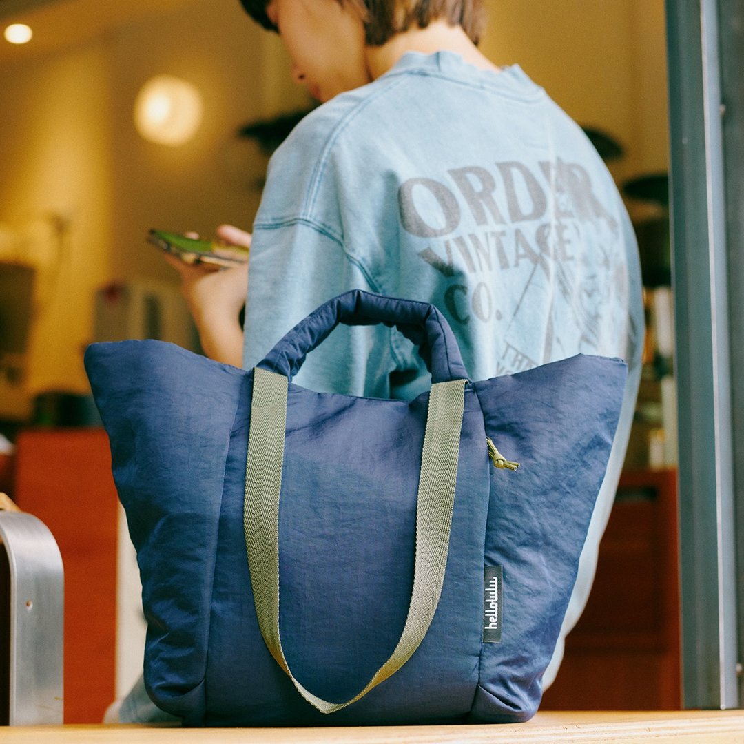 【FW25全新Wander系列】KYLIE 可调节两用手提包L号 (莓果蓝) - 侧背包/斜挎包 - 环保材料 蓝色