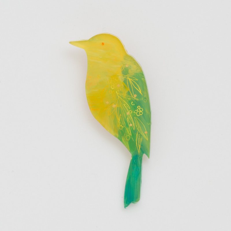 Picture of brooch [bird] - 胸针 - 压克力 黄色