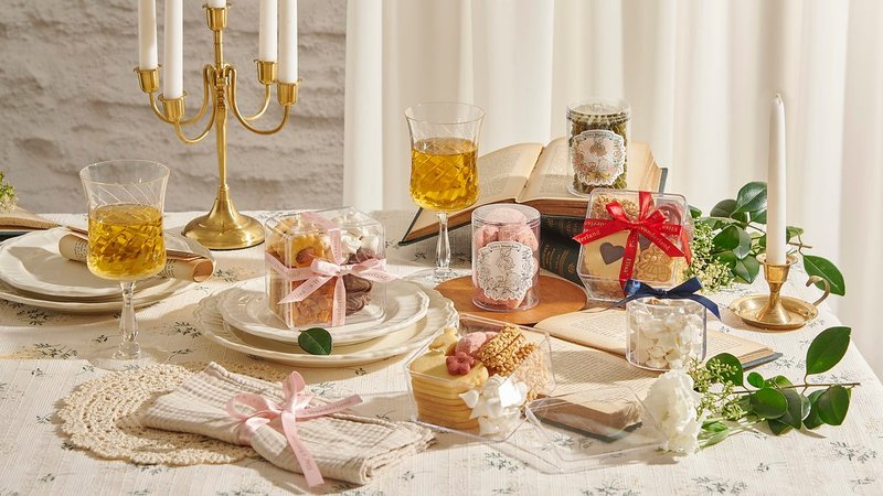 【小圆罐/小方罐】定制化饼干礼盒-十盒起订 - 手工饼干 - 新鲜食材 卡其色