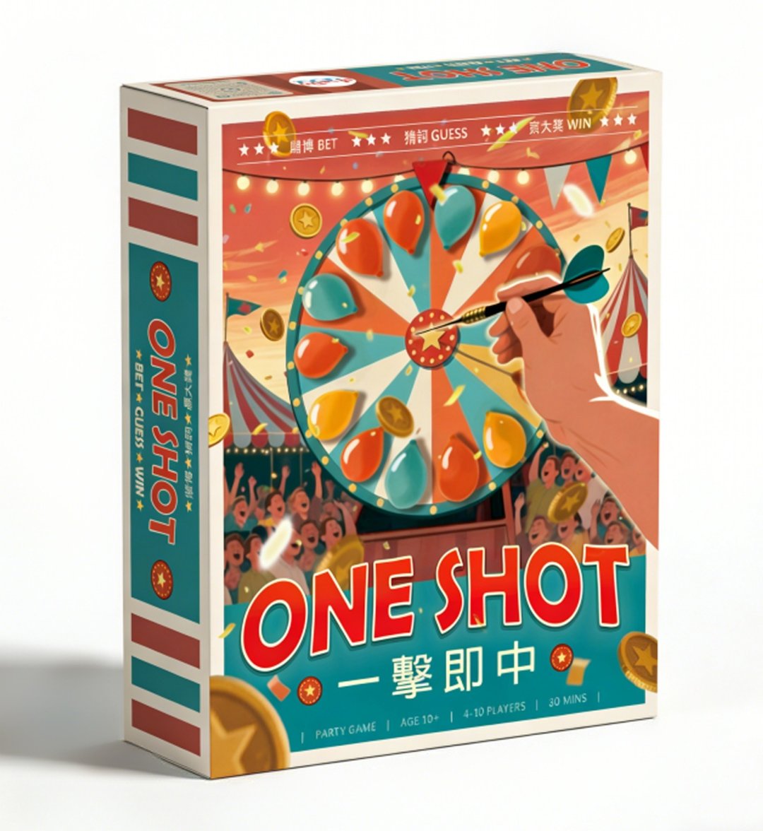 【ONE SHOT  •  一击即中】猜词 x 赌博游戏 - 桌游/玩具 - 纸 