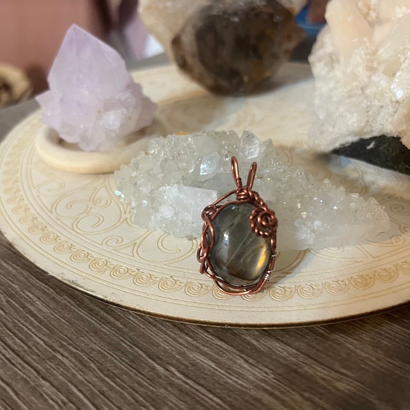 初夏的煦光 - 项链 - 半宝石 灰色