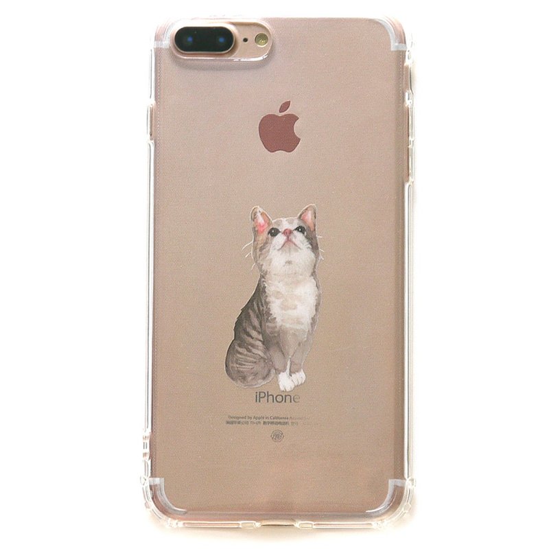 傲娇猫 - 手机壳 | TPU Phone case 防摔 空压壳 | 可加字 - 手机壳/手机套 - 橡胶 透明