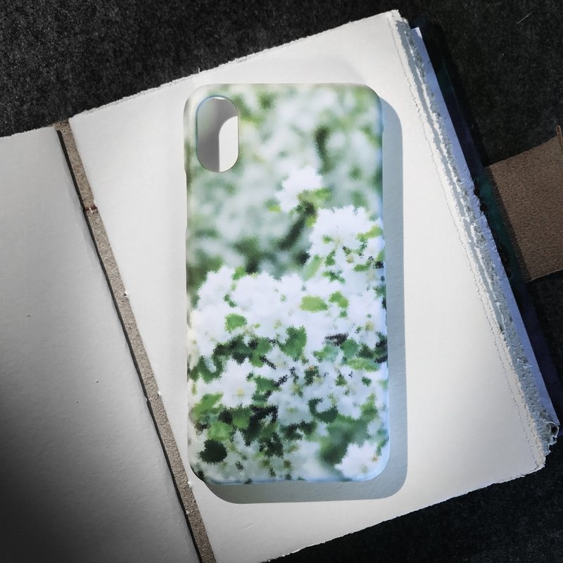 白花绿丛//原创手机壳-   iPhone, Samsung, oppo - 手机壳/手机套 - 塑料 白色