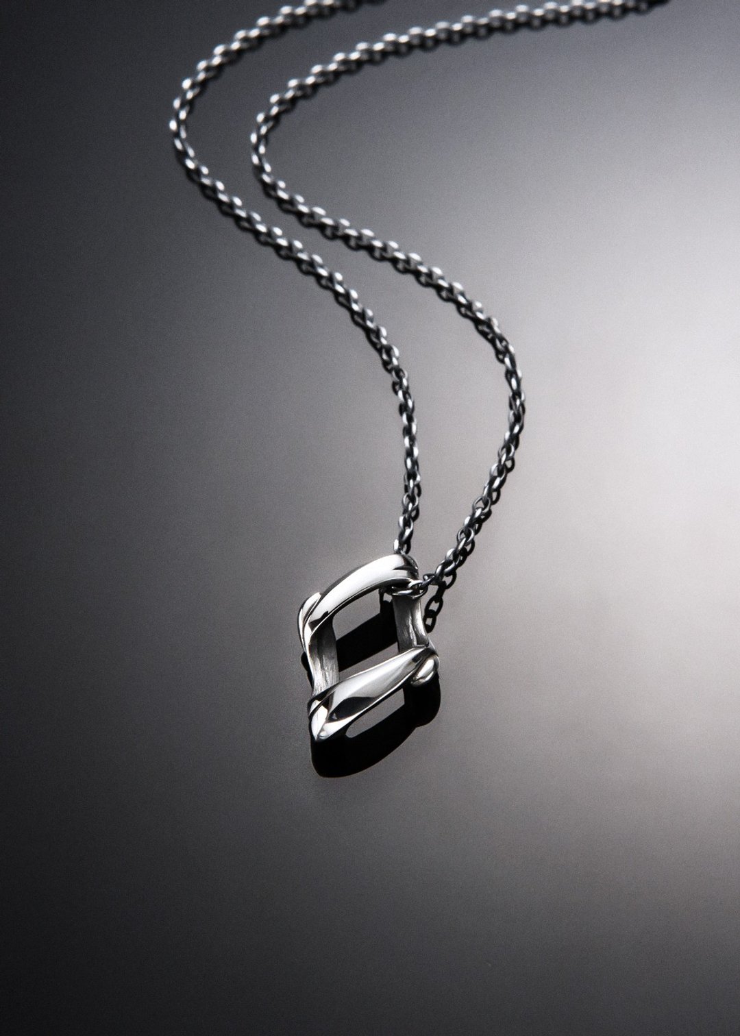 Ocean Collection PENDANT | 素面海洋菱形简约项链 (S) - 项链 - 纯银 银色
