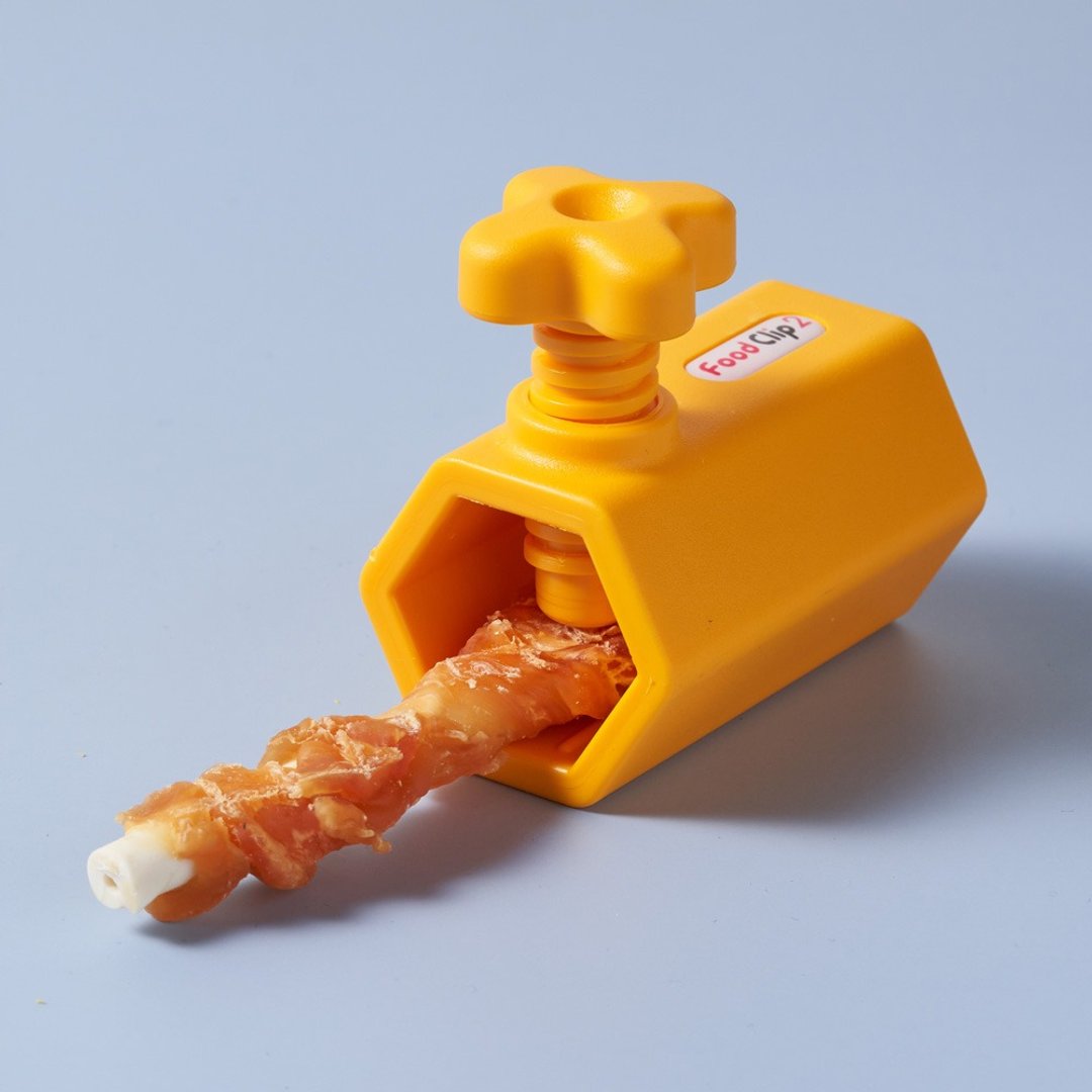 抗菌99.9% 狗宝贝长条型食物夹夹乐(橘色)适用长条形食物 - 碗/碗架 - 塑料 橘色