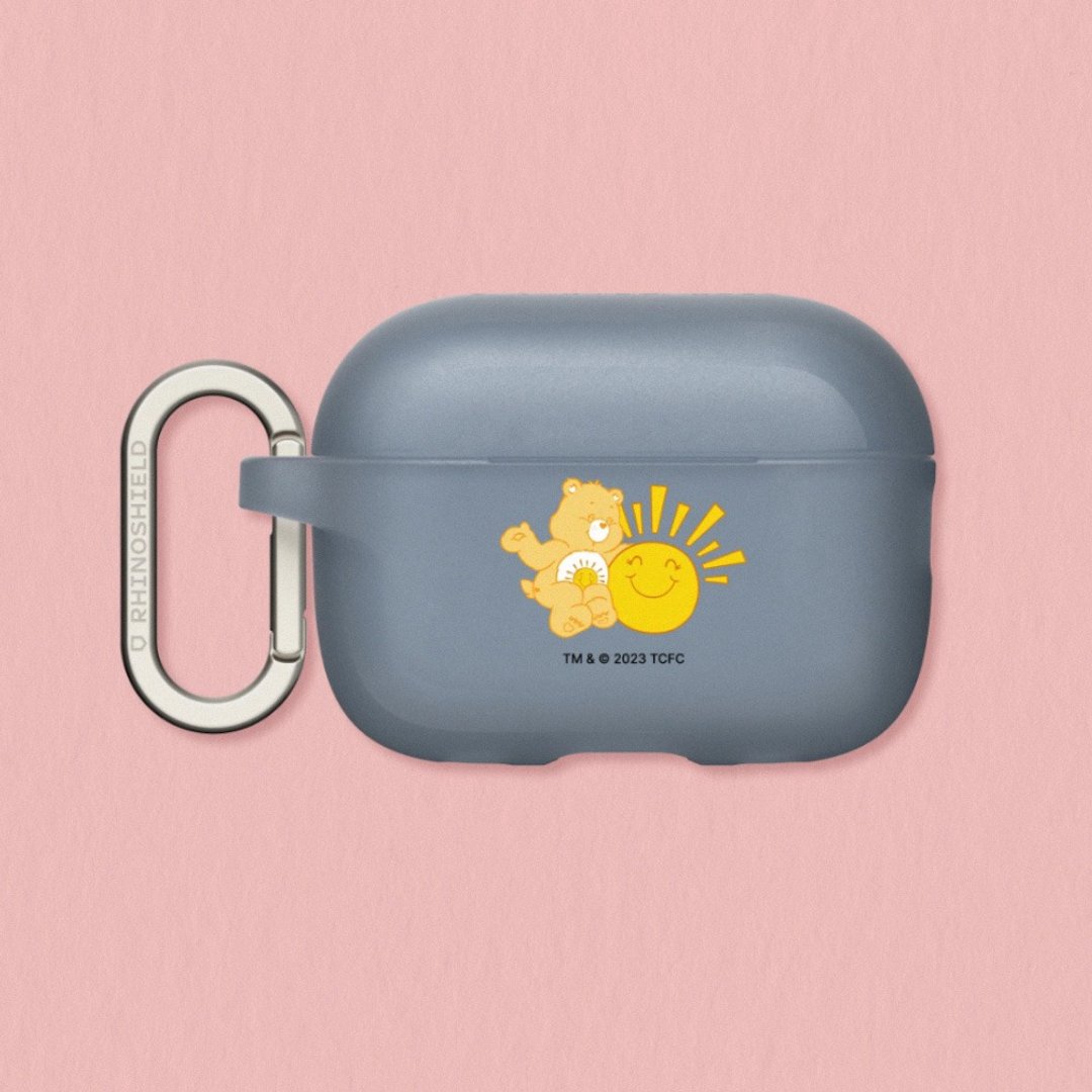 Airpods 防摔耳机保护壳∣Care Bears/Funshine Bear - 耳机收纳 - 塑料 多色