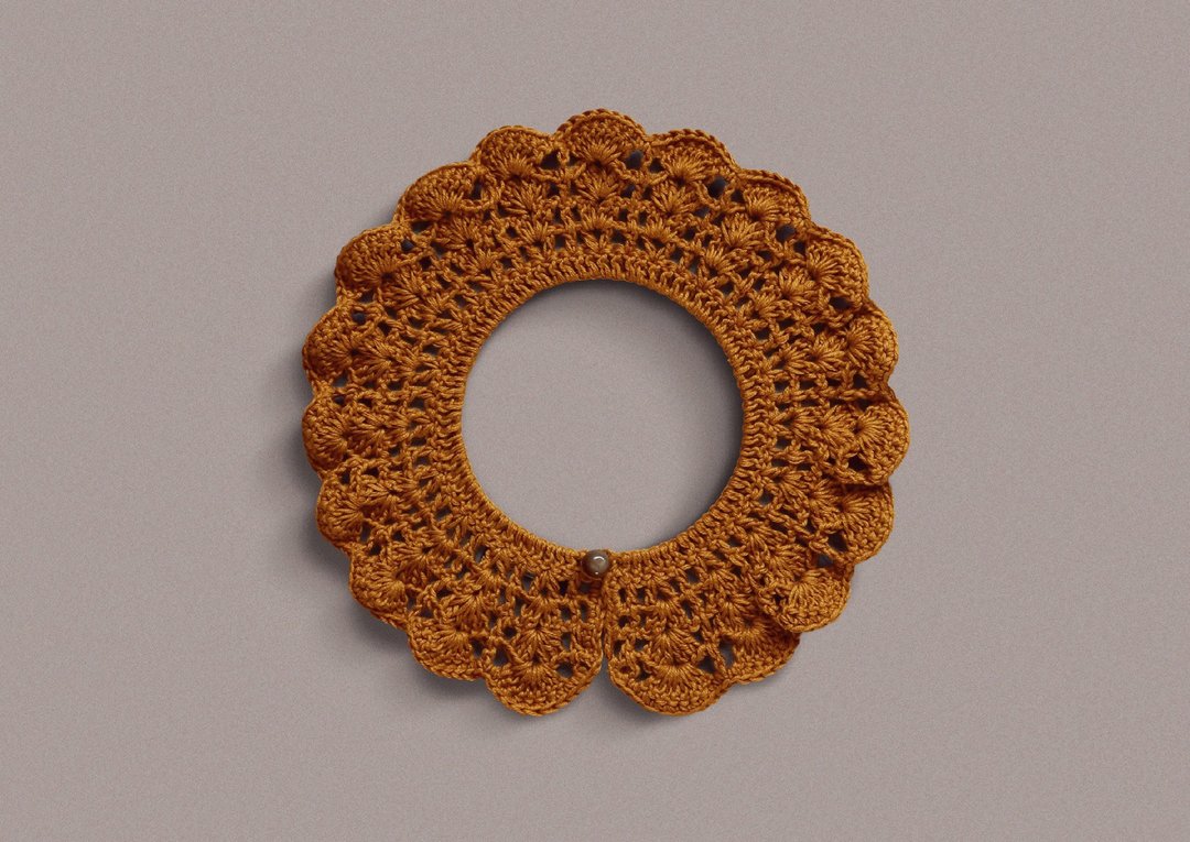 POPOPB 领子饰物 HAPPY – RAW SIENNA - 亲子装 - 羊毛 