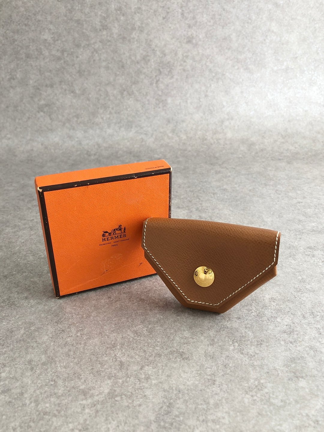 【 日本直送 名牌中古包 】HERMES 爱马仕 零钱包 棕色 皮革 Le Douze Cents vintage 古董 ujtgvd - 零钱包 - 真皮 咖啡色